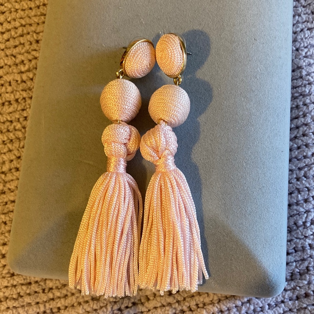 Pink statement earrings